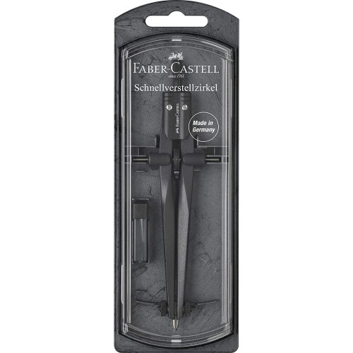Faber-Castell Faber-Castell Stream Quick-set Compass - Black Stone, 174530