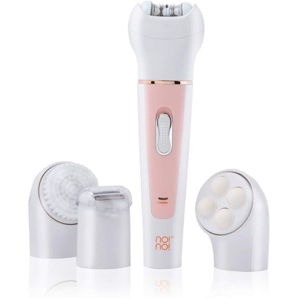 no!no! Genius - 3 Step to Perfect Smooth Skin Electric Hair Removal Device for Women â Face Body Trimmer for Smooth Face Arms Legs & Bikini Line -