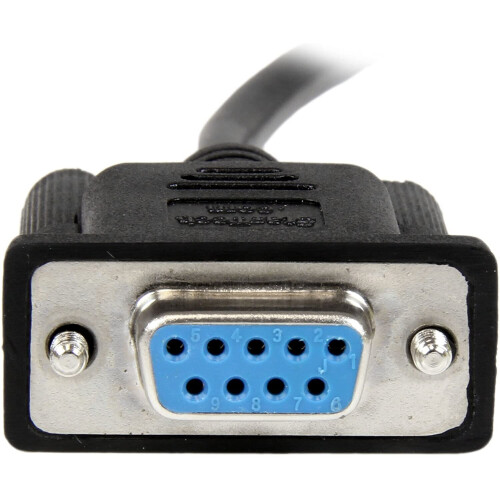 StarTech.com StarTech.com 1m Black DB9 RS232 Serial Null Modem Cable F/F - DB9 Female to Female - 9 pin RS232 Null Modem Cable - 1 meter, Black 2