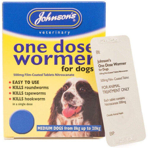 Johnson's Vet Easy One Dose Wormer, Size 2