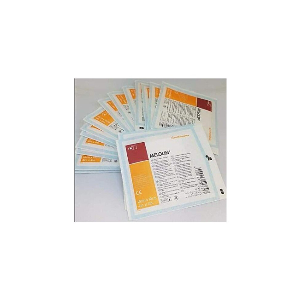 Smith & Nephew Melolin Qty 50 10Cm X 10 Cm Individual Sterile Non Adherent Dressings