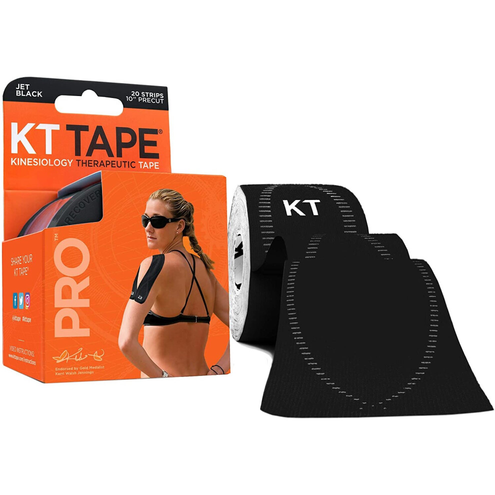 Kt Tape Pro 20 Strip Synthetic Precut Kinesiology Tape