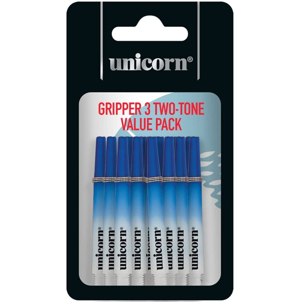 Unicorn Gripper 3 Two-Tone Shaft, Medium Thread, Blue, One Size, Set of 5