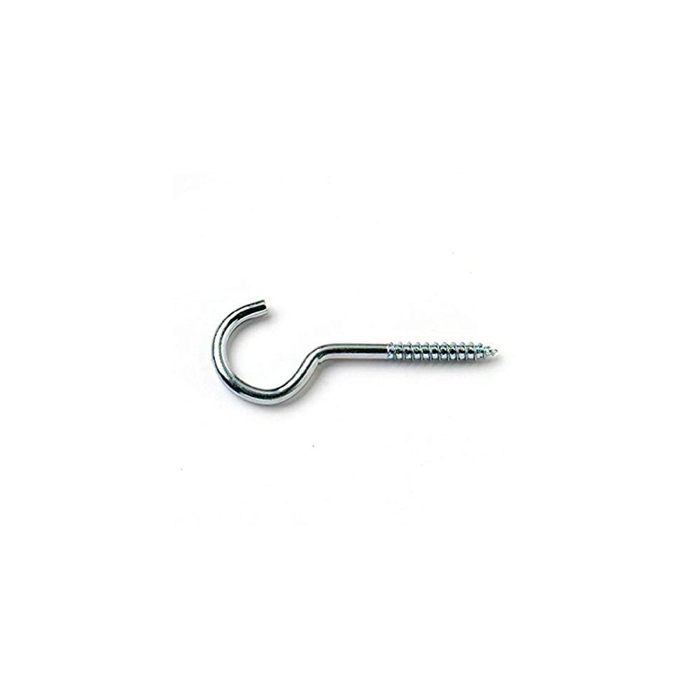 Merriwayâ® Bh01149 55Mm (2.1/8 Inch) Zinc Plated Steel Screw In Ceiling Hooks - Pack Of 10 5013249344052