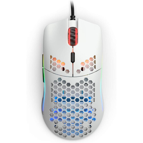 Glorious PC Gaming Race model O- Gaming-Maus - White, Matt 1