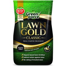 Lawn Gold Fertilizer, MossLawn Gold Organic Based Lawn Fertilizer & Moss Remover 10kg, Grey