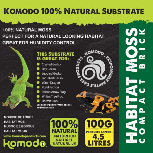 Komodo Komodo Habitat Moss Compact Brick