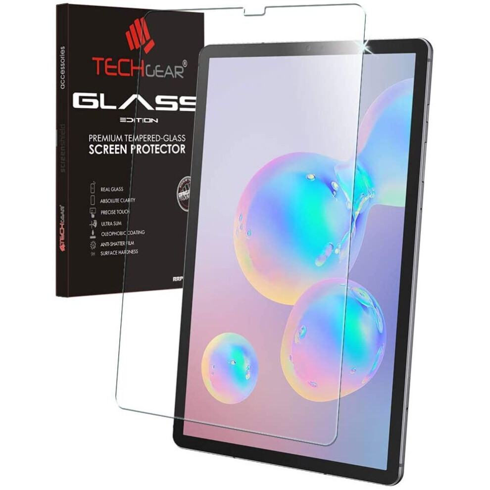 Techgear Anti Glare Galaxy Tab S6 10.5" Matte Glass Edition, Tempered Glass Screen Protector [9H Toughness] [Scratch-Resistant] [No-Bubble] Designed