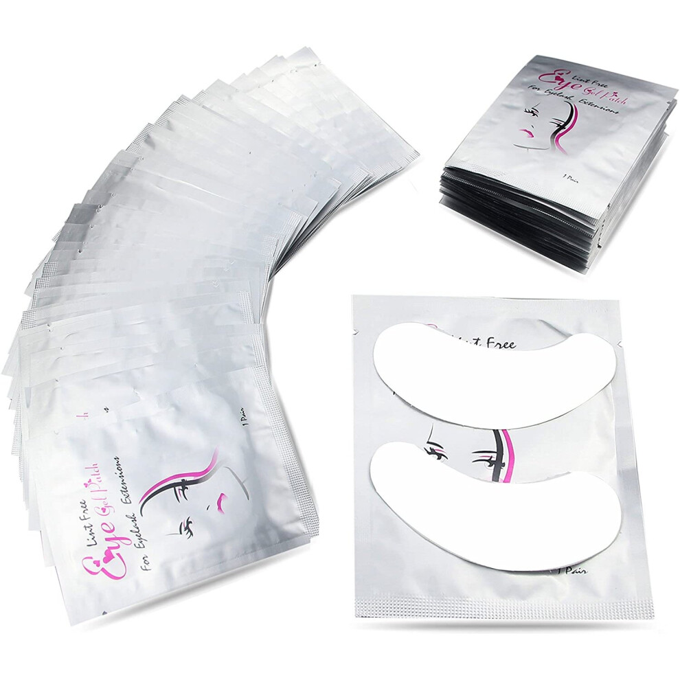 High Key Eye Gel Pads, 50Pcs Of Under Eye Gel Pads For Eyelash Lash Extensions Lint Free Lash Eye Pads Patches