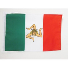 AZ FLAG Sicilian Independence Movement Flag 18'' x 12'' cords - nationalism of Sicily SMALL flags 30 x 45cm - Banner 18x12 in