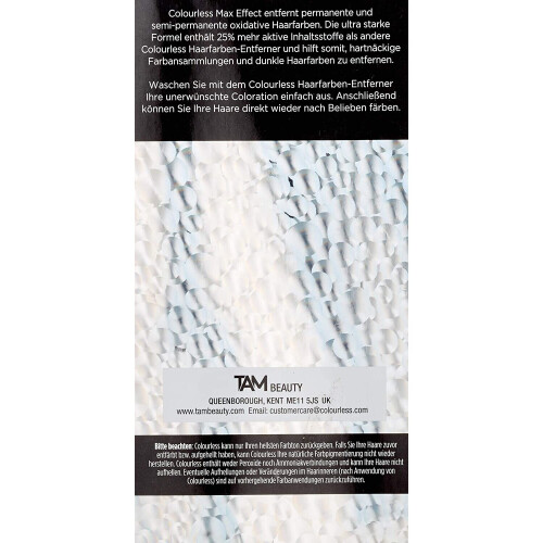 Colourless Max Effect Hair Colour Remover 2
