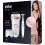 Braun Braun Silk-épil 9-890 Epilator for Long-Lasting Hair Removal Includes a Bikini Styler High Frequency Massage Cap Shaver and Trimmer Head Cordless Wet 6