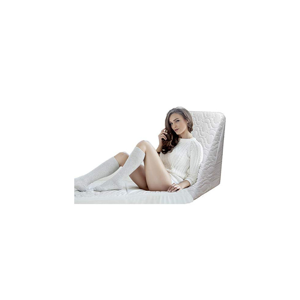 Wedge Pillow Support Cushion - Perfect for Bed and Couch | Reduce Back Pain, Snoring, Acid Reflux & Respiratory - Ideal Foam for Sleeping, R