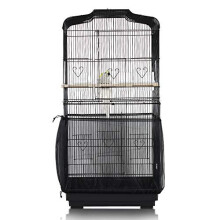 ASOCEA Bird Cage Seed Catcher Parrot Cage Mesh Skirt Universal Birdcage Cover Birdseed Nylon Net Guard extra large - Black (Not Include Birdcage)