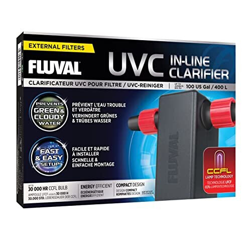 Fluval Fluval UVC Clarifier Aquarium UVC Clarifier with CCFL Lamp Technology