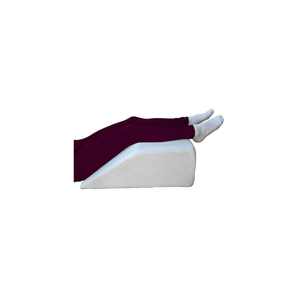 Ease-N-Comfort Leg Pillow - Elevating Body Wedge Upholstery Foam Rest Support - Breathable Washable Quilted Cover-Post-Surgery, Ligament Fra