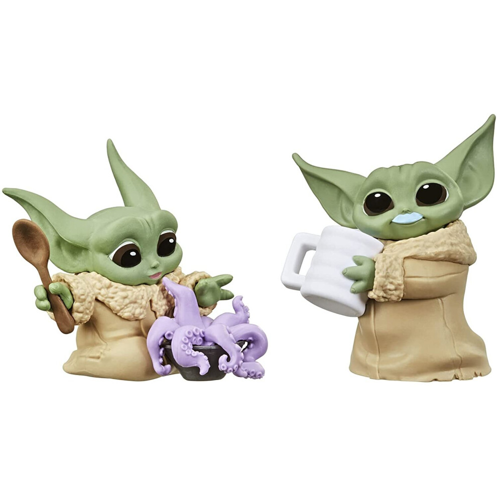 Star Wars The Bounty Collection Series 3 The Child Figures 2.25-Inch-Scale Tentacle Soup Surprise, Blue Milk Mustache Posed Toys, 4 and Up