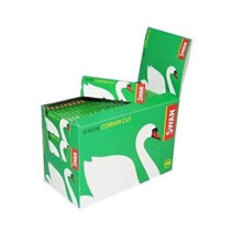 3XStandard Size Green Corner Cut Cigarette Rolling Papers - 100 Booklets by Trendz