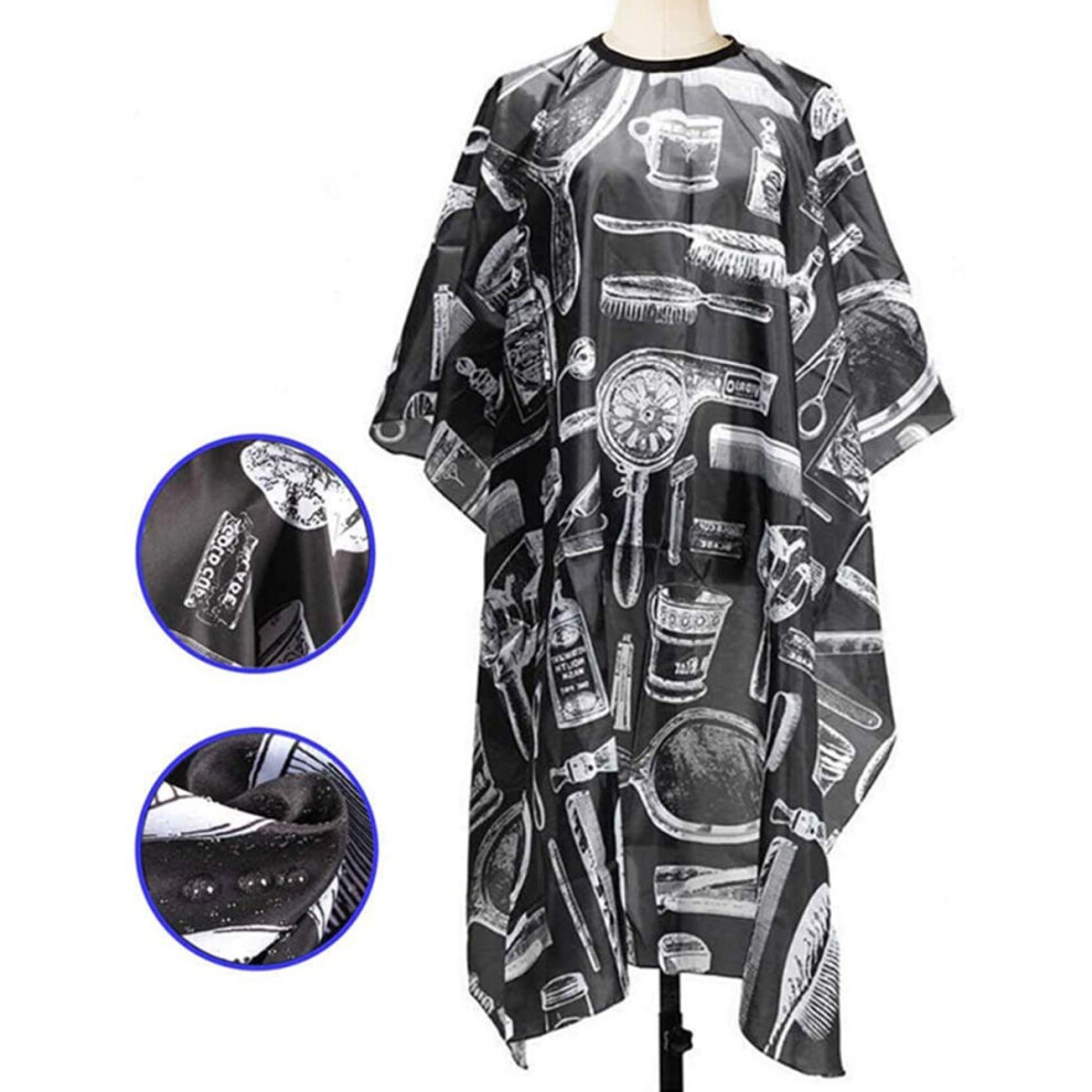 Dwtech Professional Waterproof Hair Styling Cape Nylon Haircuting Salon Cape Gown Hair Salon With Snap Closure Hairdressing Gown Barbers Cape,Hairdressing