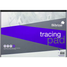 Silvine A3 Heavyweight 90gsm Professional Tracing Pad 50 sheets, A3TPR