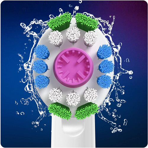 Oral-B Oral-B 3D White Replacement Toothbrush Head with CleanMaximiser Technology, Pack of 4 Counts 1