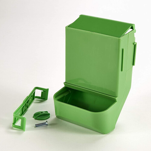 Kaytee Gravity Bin Feeder with Bracket to Attach to Small Animal Cage, Assorted Colours 2