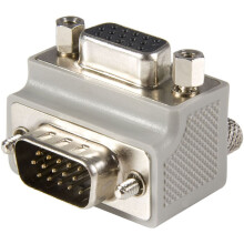 StarTech.com Right Angle VGA Adapter - Right Angle VGA to VGA - Male/Female - Type 1 - VGA Adapter Cable (GC1515MFRA1)