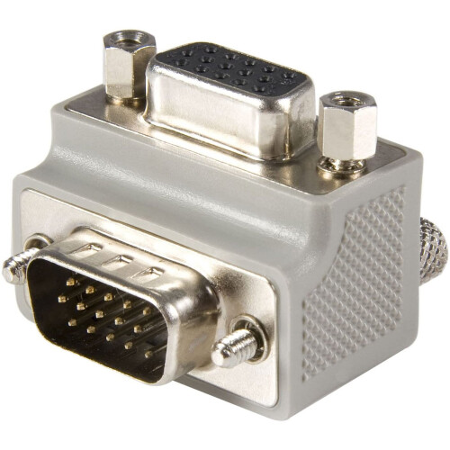 StarTech.com StarTech.com Right Angle VGA Adapter - Right Angle VGA to VGA - Male/Female - Type 1 - VGA Adapter Cable (GC1515MFRA1)