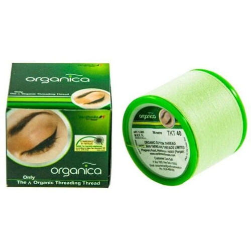 2 Spool x 300m Organica Organic Cotton Eyebrow Threading Thread - India 2