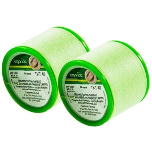 2 Spool x 300m Organica Organic Cotton Eyebrow Threading Thread - India