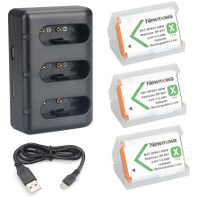 NP BX1 Newmowa Replacement Battery (3-Pack) and 3-Channel USB Charger set for Sony NP-BX1 and Sony DSC-RX100,DSC-RX100 II,DSC-RX100M II,DSC-RX100