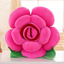 (Rosered, 15cm) Throw Flower Shape Pillows Cushion Lumbar Rose Decoration Chair Soft Home Lover