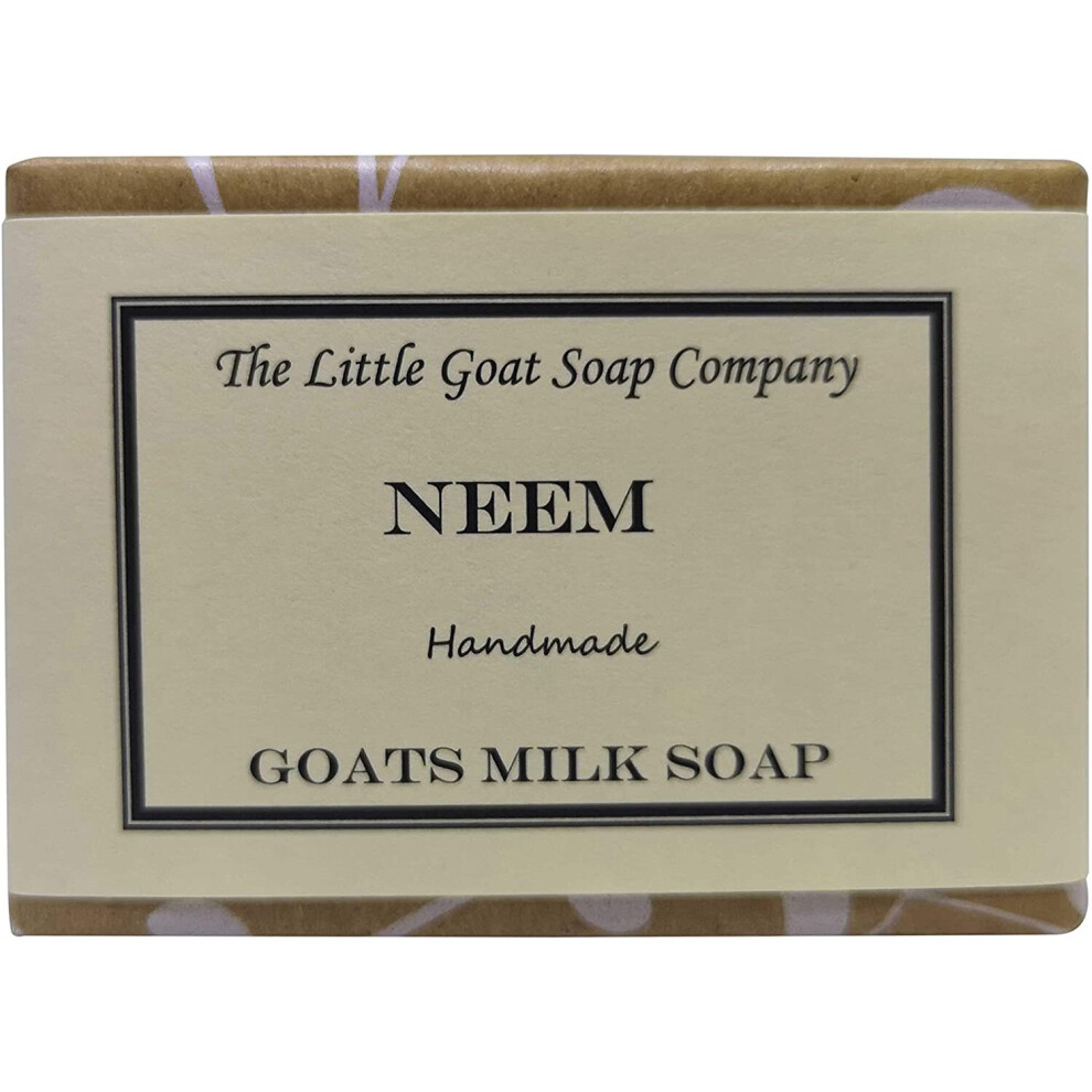 The Little Goat Soap Company Neem Goats Milk Soap 100G - Handmade With Raw Goat's Milk, Neem Oil & Shea Butter; Relieves Eczema, Psoriasis & Dermatitis (Oxfordshire, Gb)