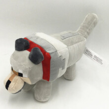 (35cm Big Timber Wolf) Minecraft Plush Toy Pixel Doll Children Doll Kids gift