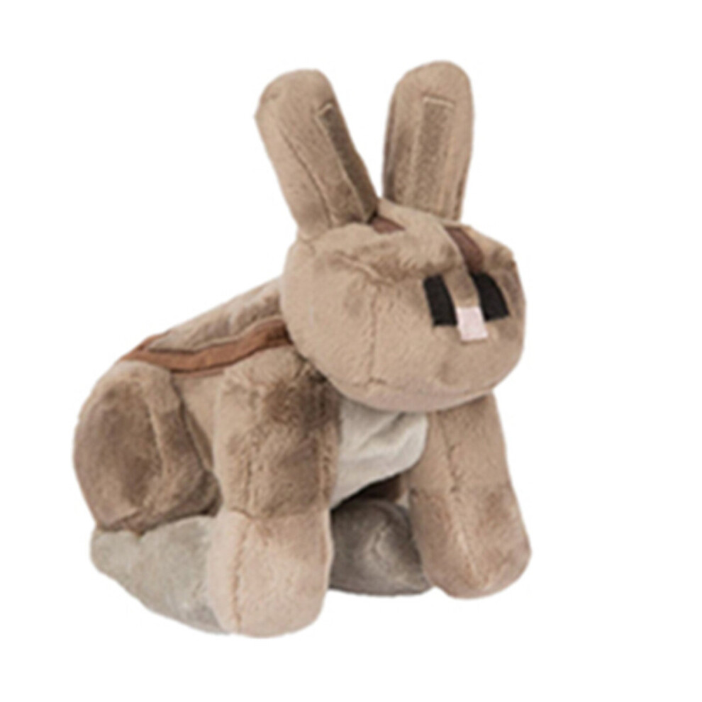 (Brown Rabbit) Minecraft Plush Toy Pixel Doll Children Doll Kids gift