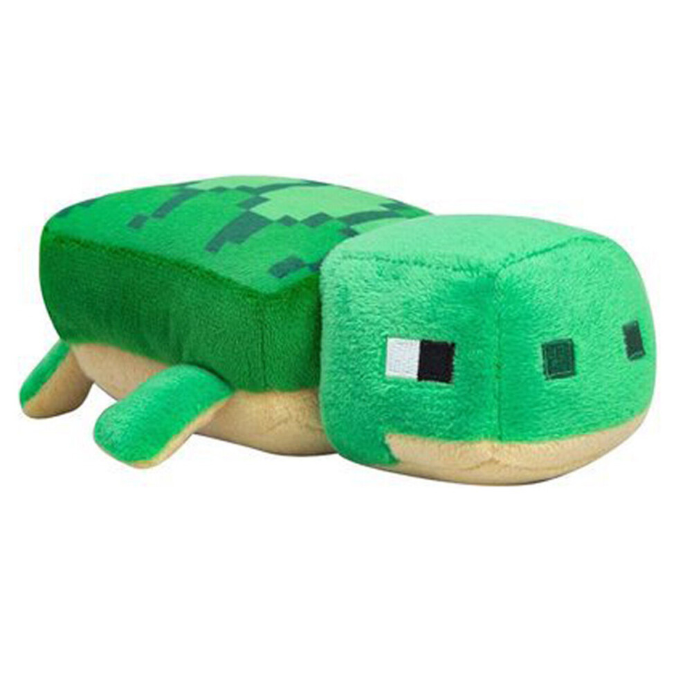 (18Cm Turtle) Minecraft Plush Toy Pixel Doll Children Doll Kids Gift Green