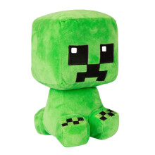 (26cm New Sitting Creeper) Minecraft Plush Toy Pixel Doll Children Doll Kids gift