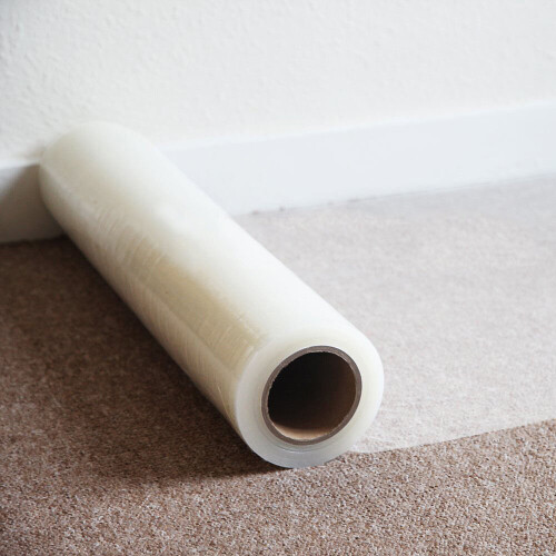 60CM*100M Carpet Protection Protector Floor Film Self Adhesive Roll 1