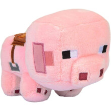 (16cm Pink Pig) Minecraft Plush Toy Pixel Doll Children Doll Kids gift