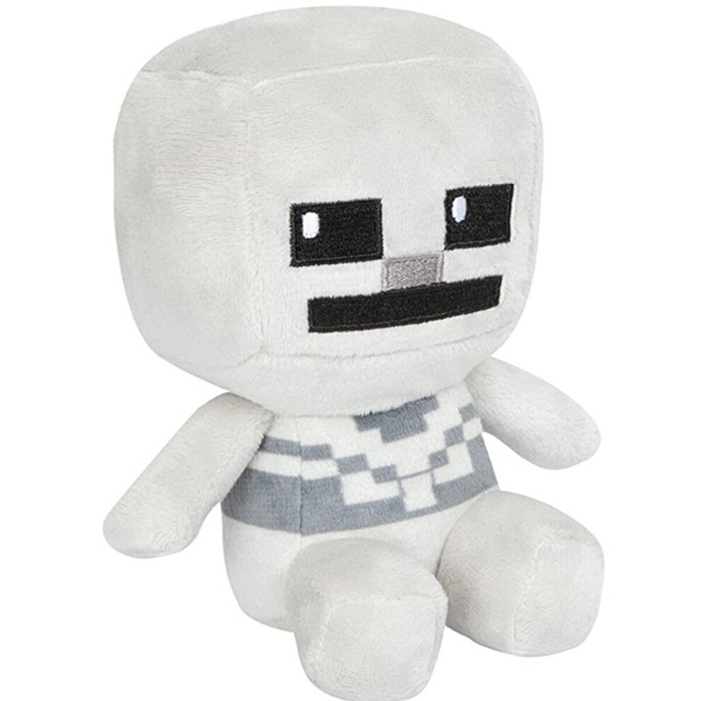 (20cm Sitting Skeleton) Minecraft Plush Toy Pixel Doll Children Doll Kids gift