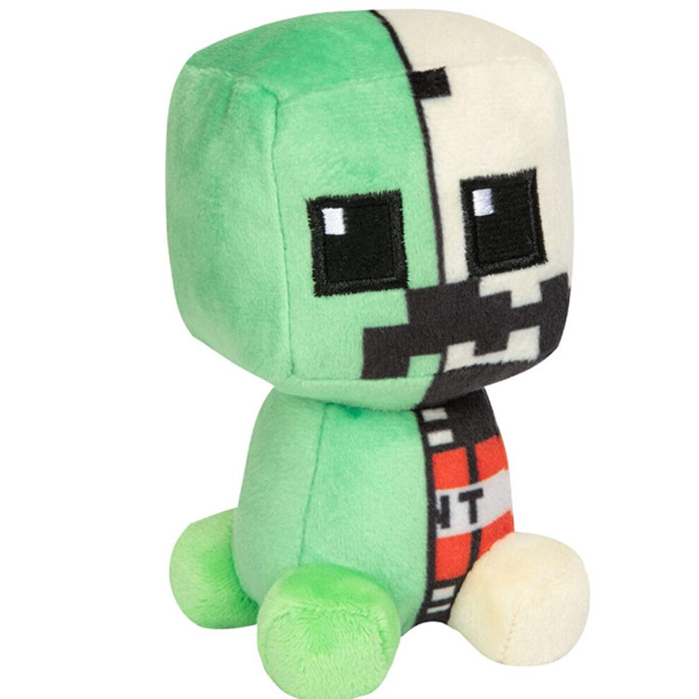 (Sitting TNT Creeper) Minecraft Plush Toy Pixel Doll Children Doll Kids gift