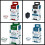 CIANO AQUARIUM FILTER MEDIA REPLACEMENT SET - MEDIUM / CF80 1