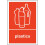 Recycling bin sticker Plastics - Self Adhesive Label 1