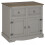 Mercers Furniture Corona Grey Wax 2 Door Sideboard Solid Wood Pine Cabinet 2