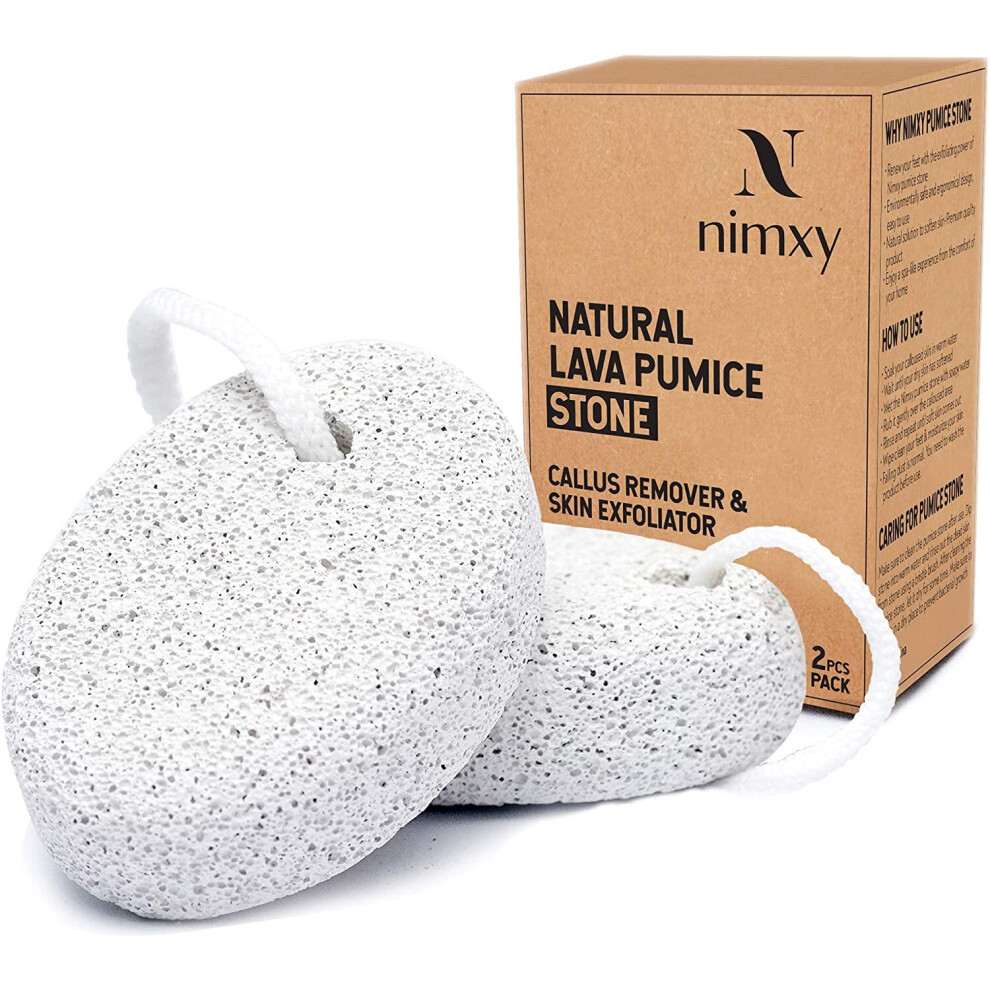 N Nimxy Nimxy Pumice Stone For Feet And Hands 2 Pcs Â Feet Hard Skin Remover Â Foot Scrubber For Dead Skin Removal Â Natural Foot File And Callus