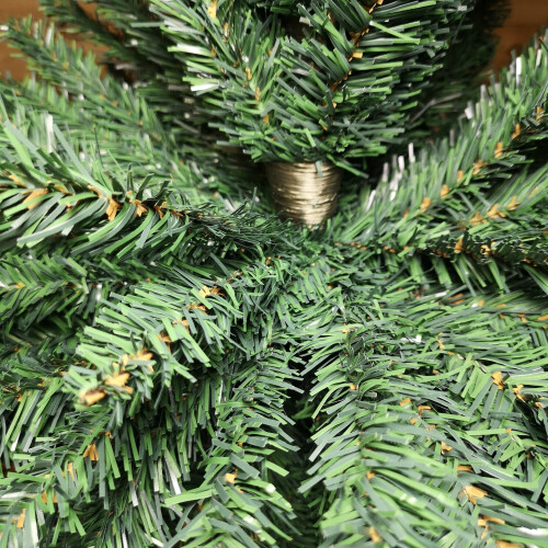 Samuel Alexander 6.5ft (2m) Plain Green Pencil Style Slim PVC Artificial Christmas Tree 2
