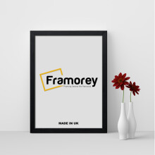 (120x80 CM) Ash black Picture Frame / Wall Art Photo Frames / Flat Wooden Effect Poster Frame / Photo Print Frame
