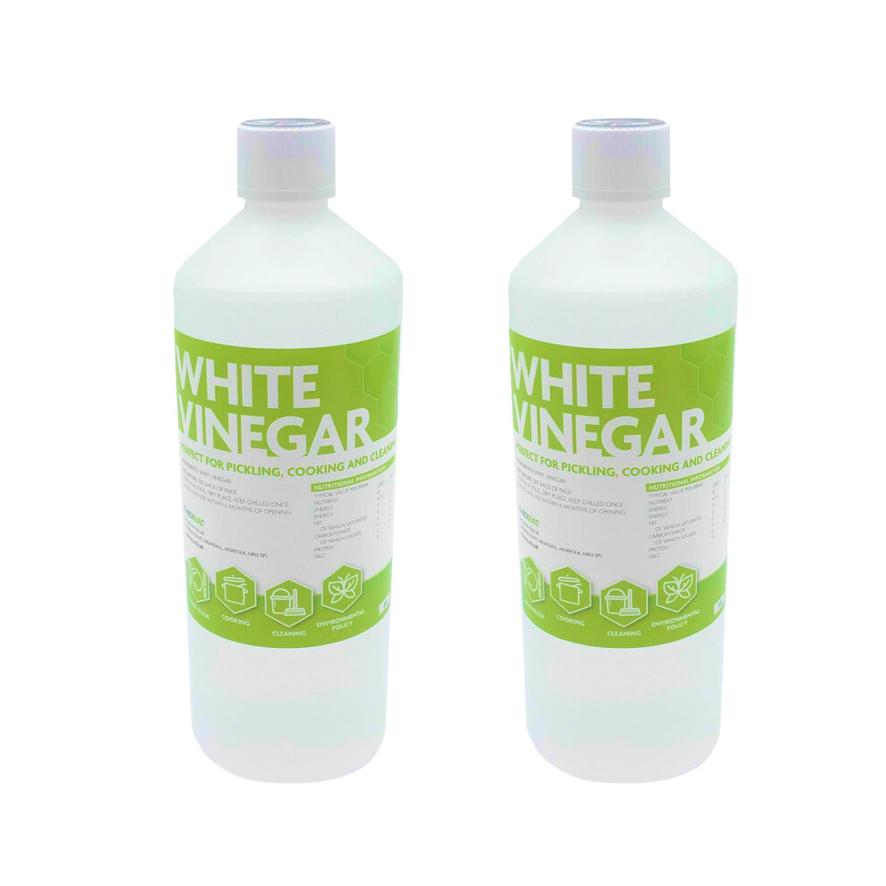 Hexeal WHITE VINEGAR | 2L | Food Grade Suitable for Cleaning, Baking, Cooking and Pickling