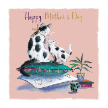 Happy Mother's Day Cat & Kitten Foiled Mother's Day Card The Wildlife Cards