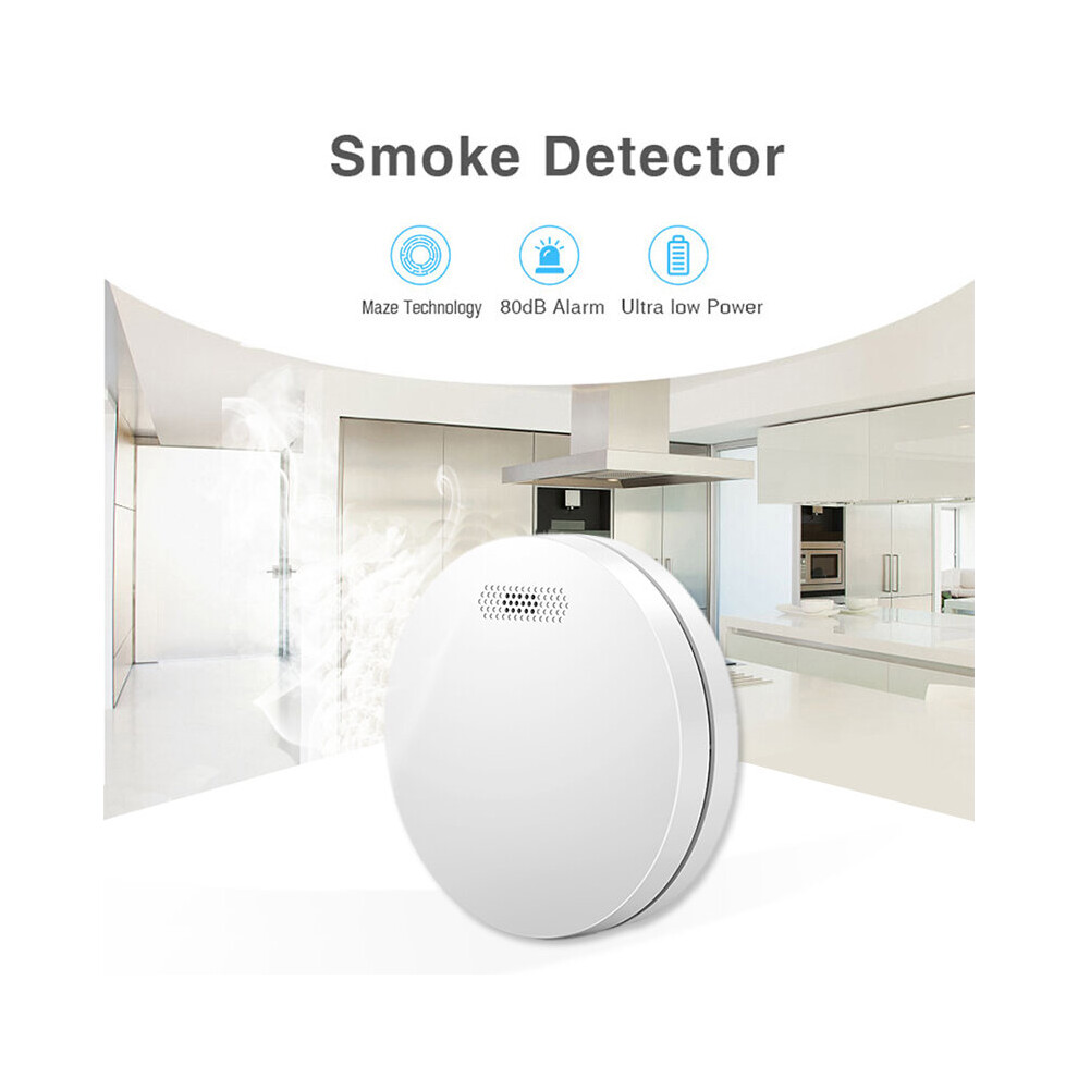(Alarm System ) Wireless 433 Interconnected Smoke Alarm Detector 10 Year Battery 676431569937